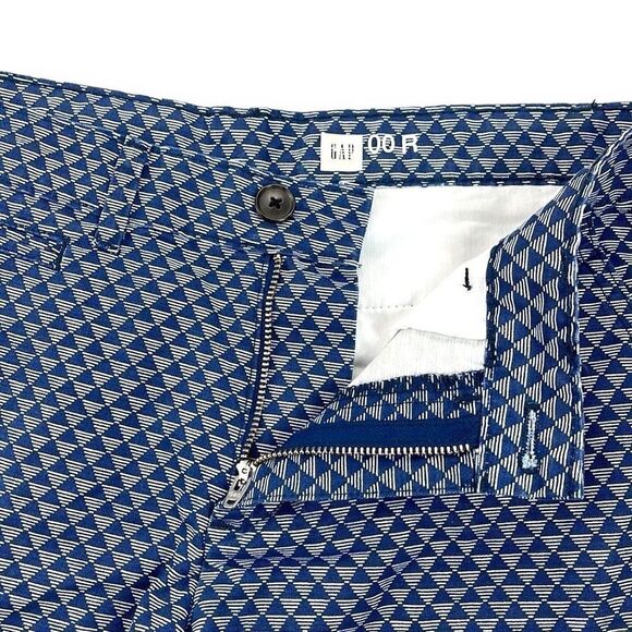 Gap Shorts Womens Size 00 R Blue Diamond Geo Flat‎ Front Short - Picture 3 of 8